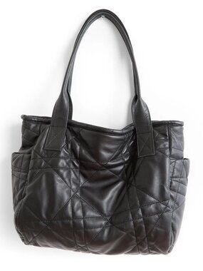 BNNU Rough & Tumble Bucket Tote in Quilted Pashi Black